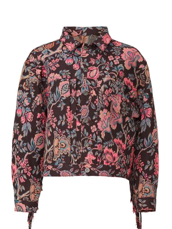 Levi's Jackets & Blazers - Levi's Made & Crafted Jacquard Floral Fringe Trucker Jacket